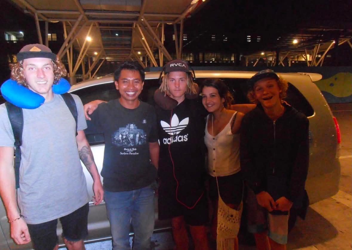 Arsa with guests after a trip in Bali